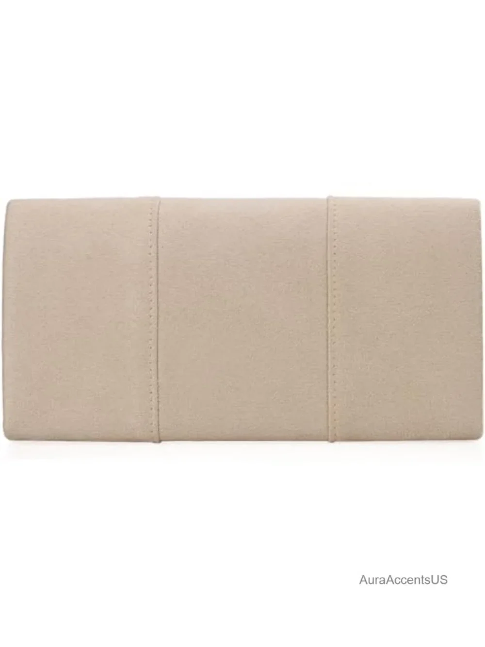 Faux Suede Envelope Clutch Evening Bag Foldover Crossbody with Chain